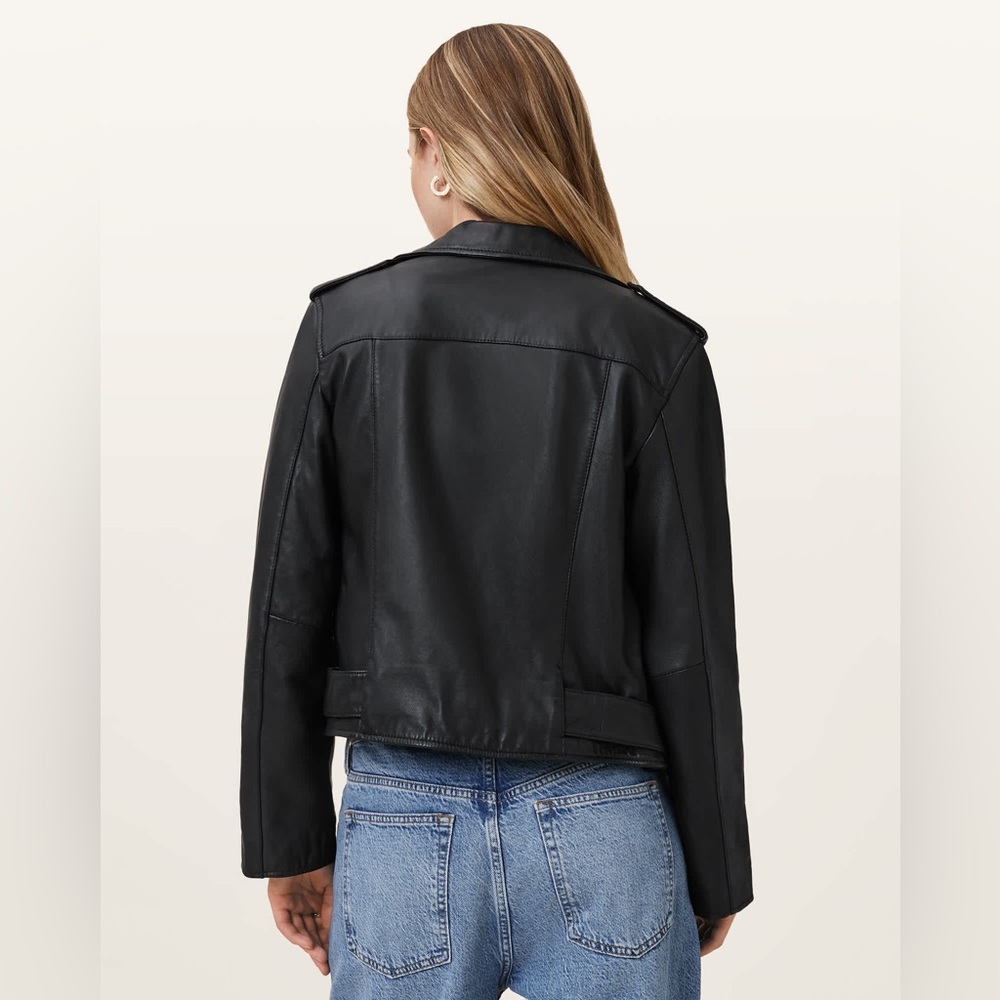 AllSaints BALFERN LEATHER BIKER JACKET - Picture 2 of 16